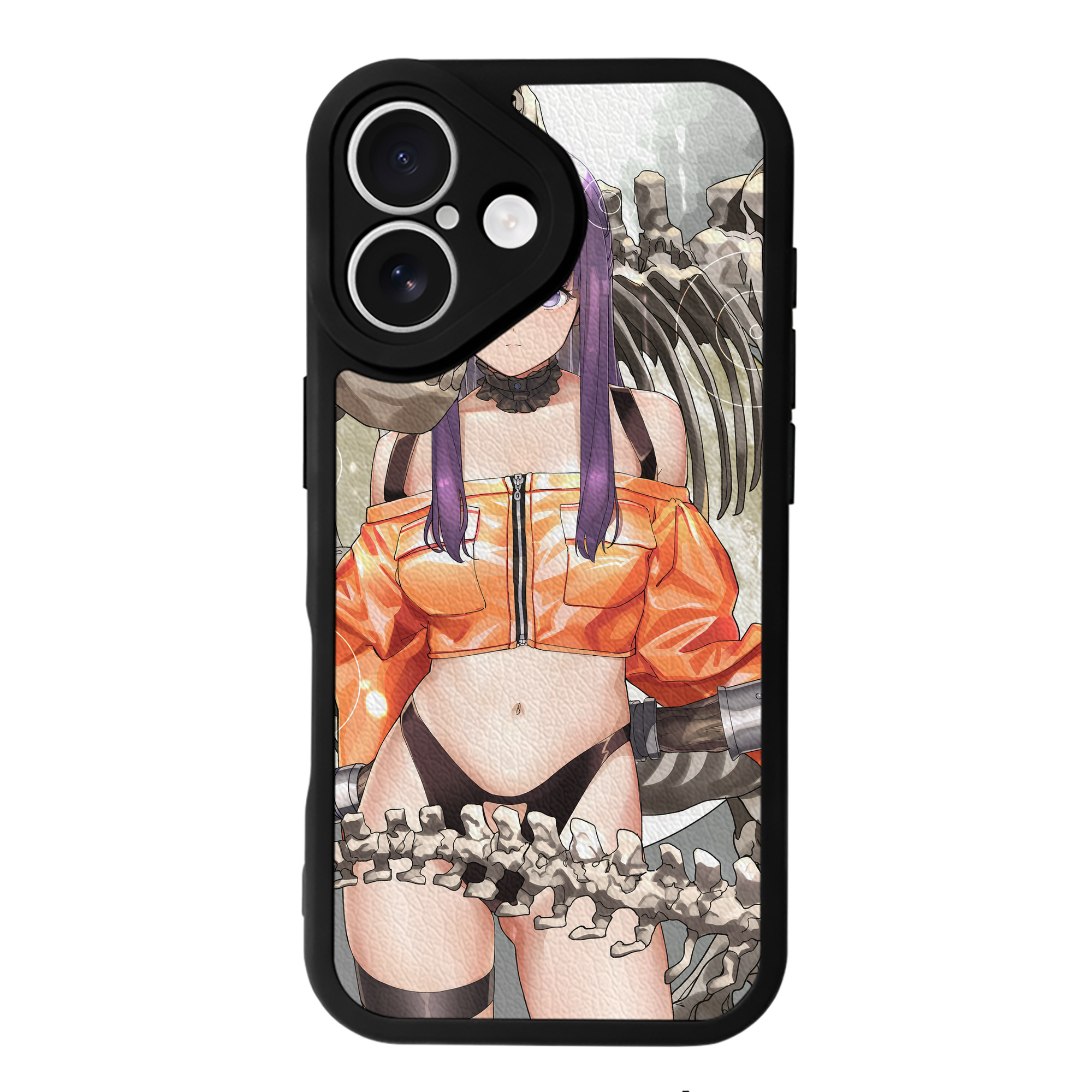 （画像用） 葬送のフリーレン Frieren 【iPhone 16シリーズ対応】シリコンスマホケース（レザー調） 材質：シリコン